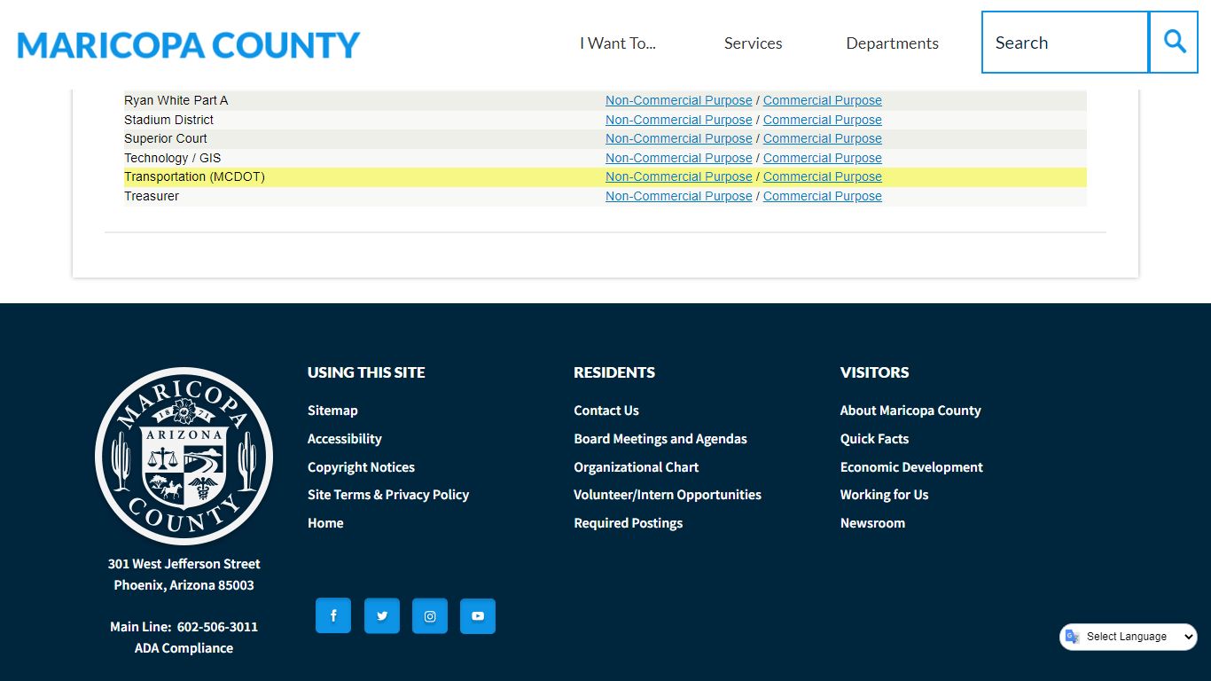 Public Records Request | Maricopa County, AZ